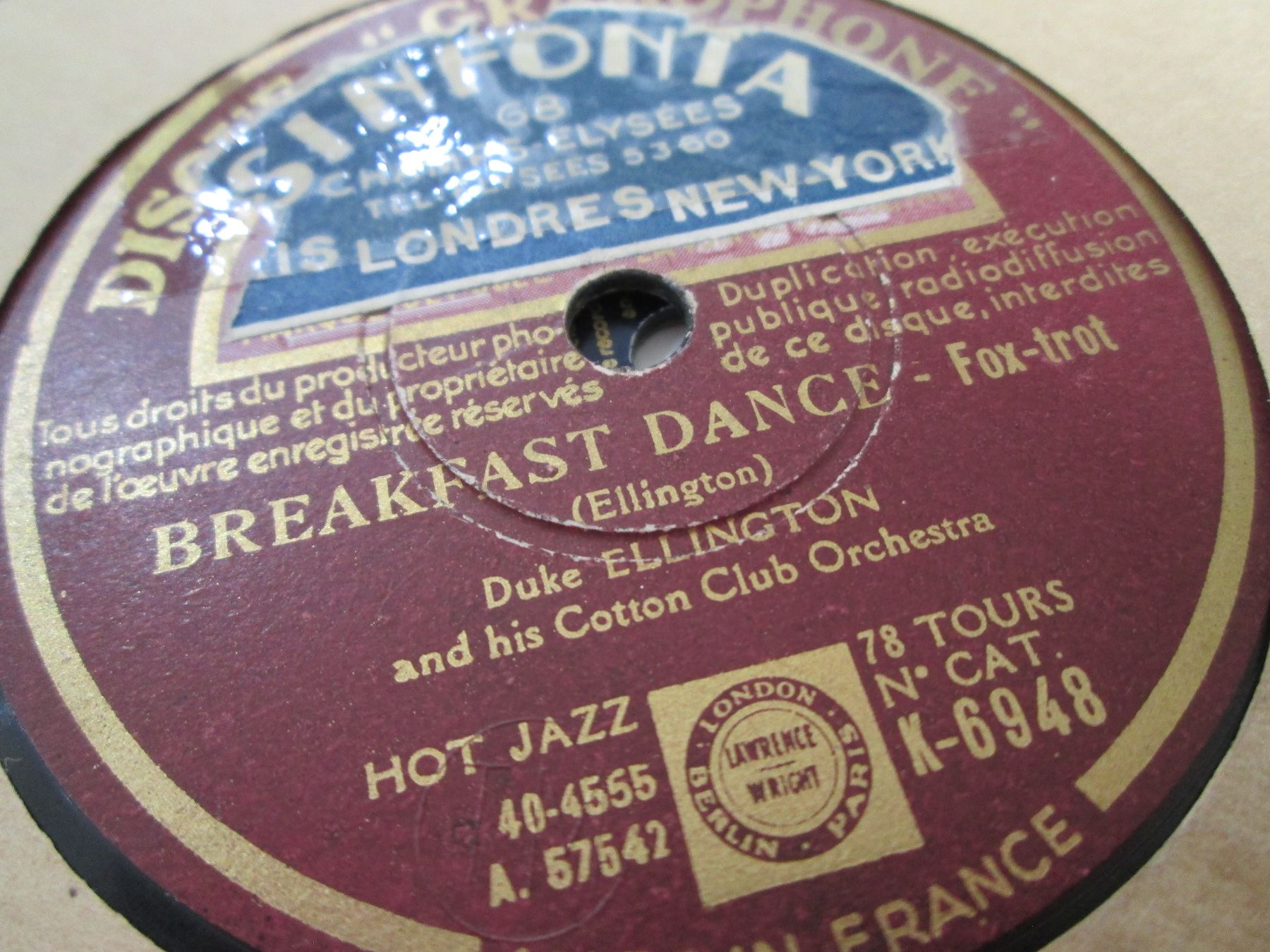 Schallplatten: DISQUES 78 TOURS – Gebraucht aus Lausanne von Leag 6