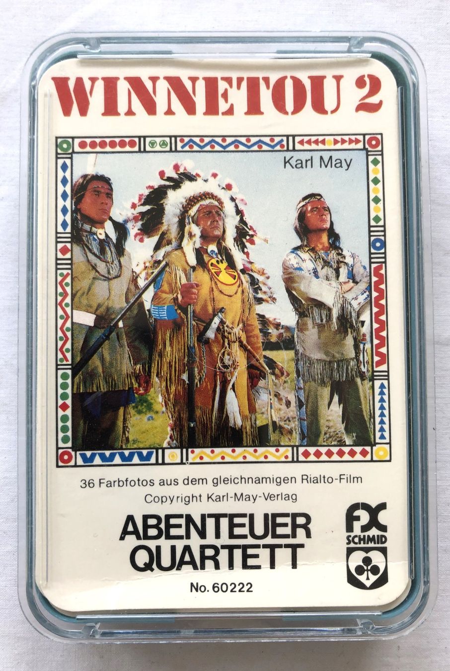 Giochi: Quartett - Winnetou 2 - F.X.Schmid - 1973 – Usato da Schaffhausen venduto da durruti