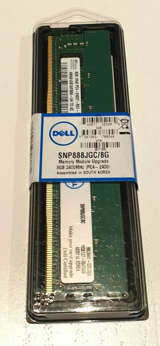 Schede di memoria: Dell Memory 8GB DDR4 SDRAM, ECC A8711886 – Nuovo e nell'imballaggio originale da Kaiseraugst venduto da Amante85
