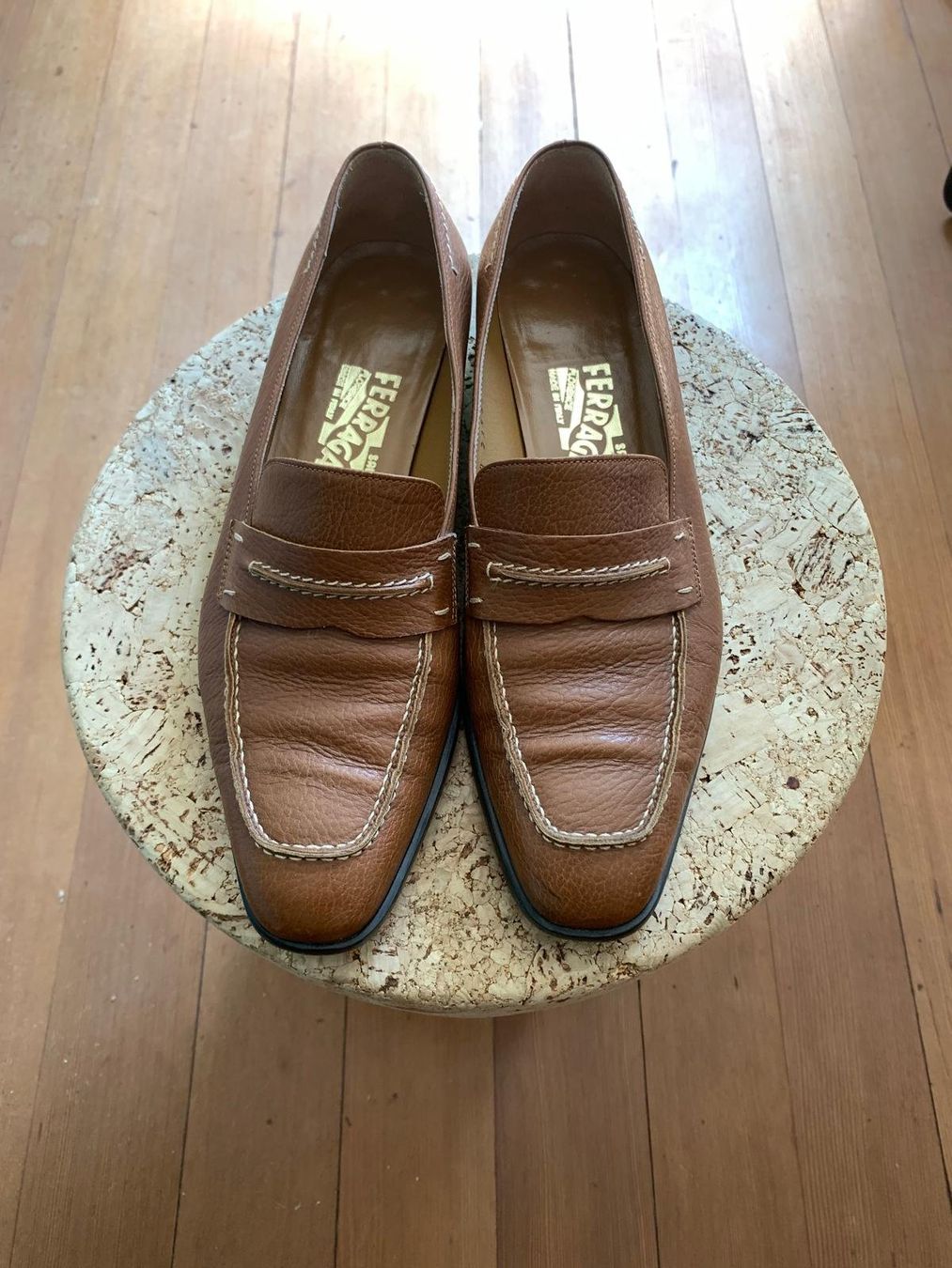 Salvatore Ferragamo Scarpe da donna: Ferragamo Damen Loafer hellbraun, Grösse 8/39 – Usato da Zürich venduto da RM123