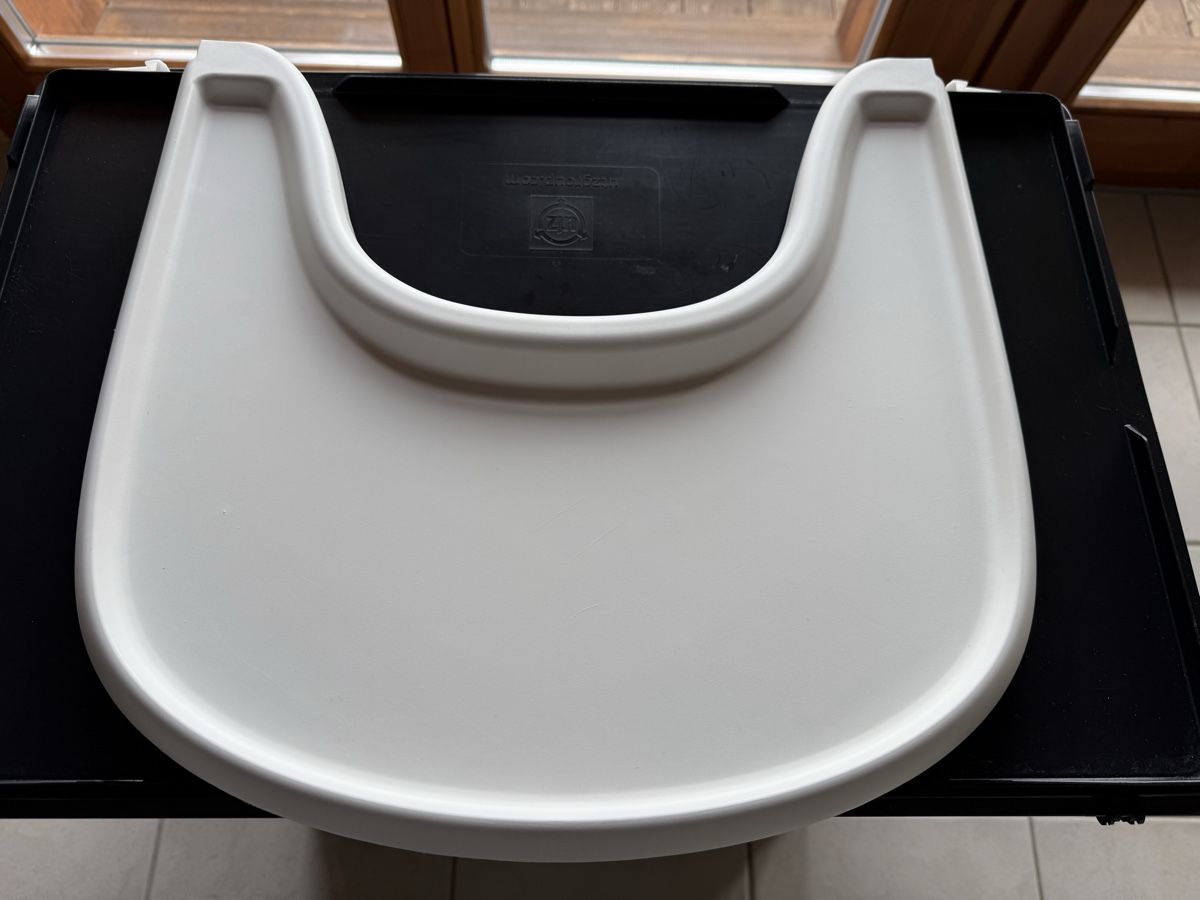 Stokke Seggioloni: Stokke Tray, White – Usato da Horw venduto da bil_8789