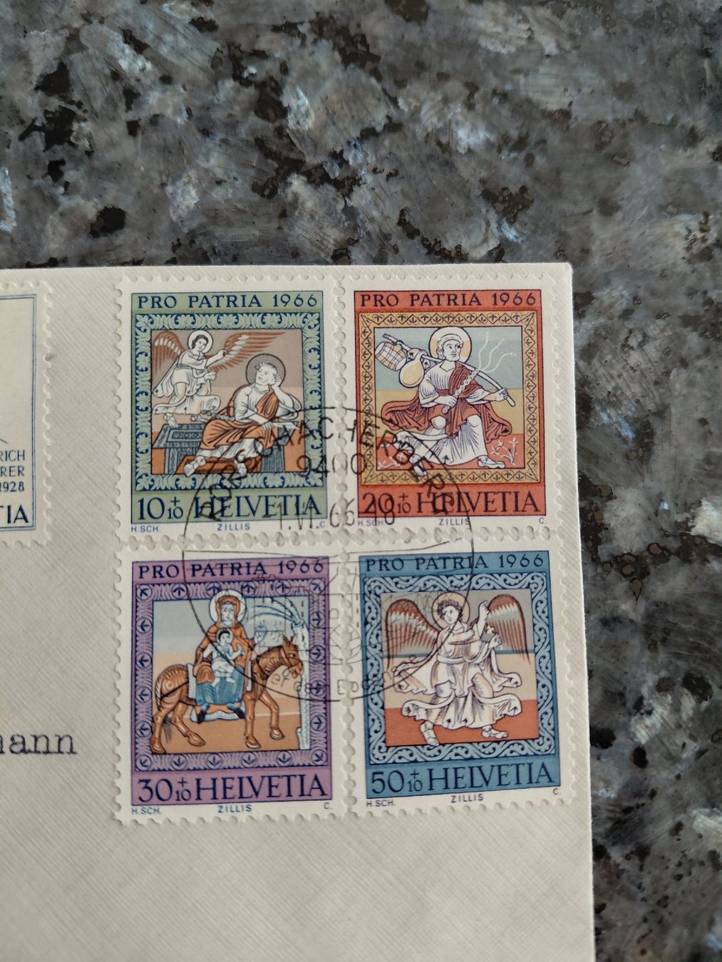 Tutti i francobolli: Pro Patria 1966  2 Couvert – Nuovo (secondo la descrizione) da Bonaduz venduto da topolino052 1