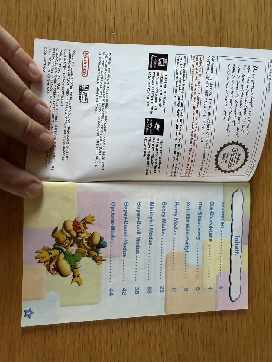 Nintendo Giochi: Mario Party 5 Anleitung Nintendo GameCube – Usato da Wolfwil venduto da net_cg5m 1