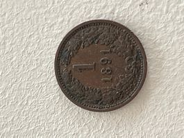 Österreich Munzen 1891