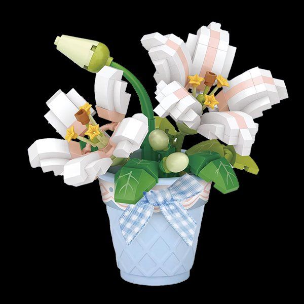 Kit di costruzioni: Blume im Topf: Lily / Mini-Bausteine – Nuovo e nell'imballaggio originale da Meisterschwanden venduto da Bigi1 1