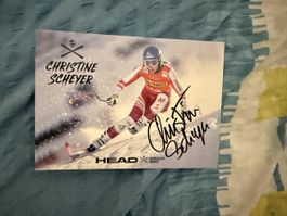 Christine Scheyer Autogrammkarte, Ski Alpin Rennsport! (57)