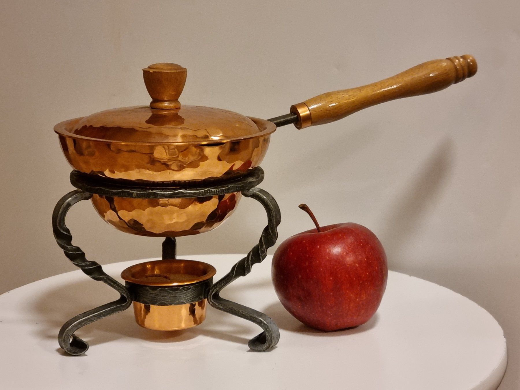 Elettrodomestici da cucina: Vintage Kupfer-Rechaud mit Pfännchen & Brenner – Usato da Scharnachtal venduto da devin03