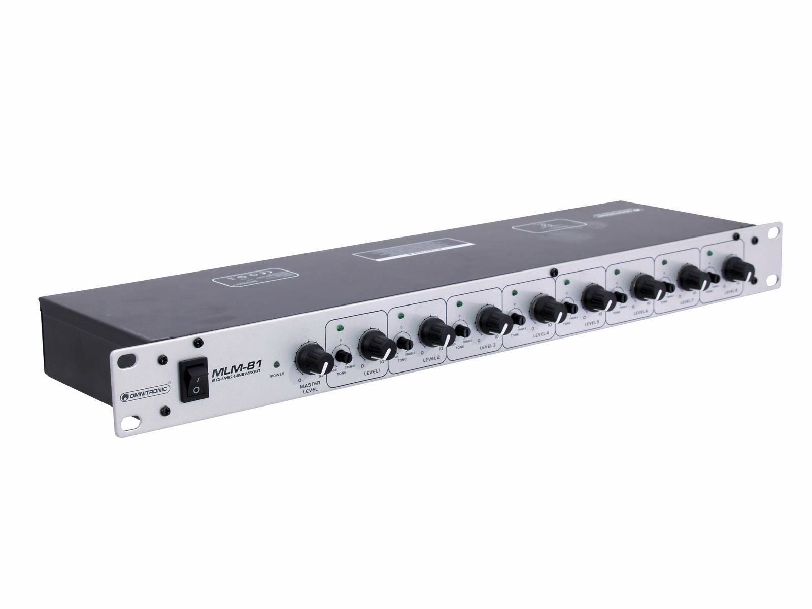 Sistema di controllo: OMNITRONIC MLM-81 Mikrofon-Line-Mixer – Nuovo e nell'imballaggio originale da Däniken SO venduto da Profog1 1