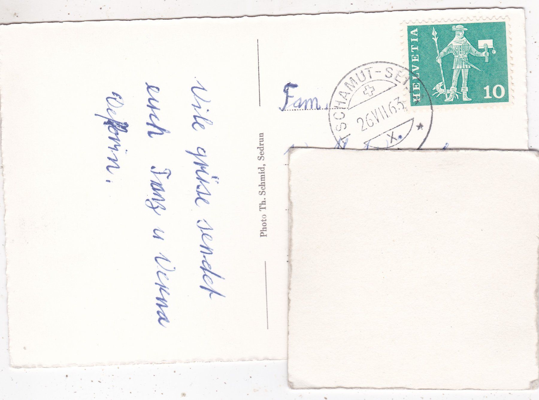Cartoline postali: Die Geissen in Sedrun 1963 – Usato da Herisau venduto da Lisegrat2008 1