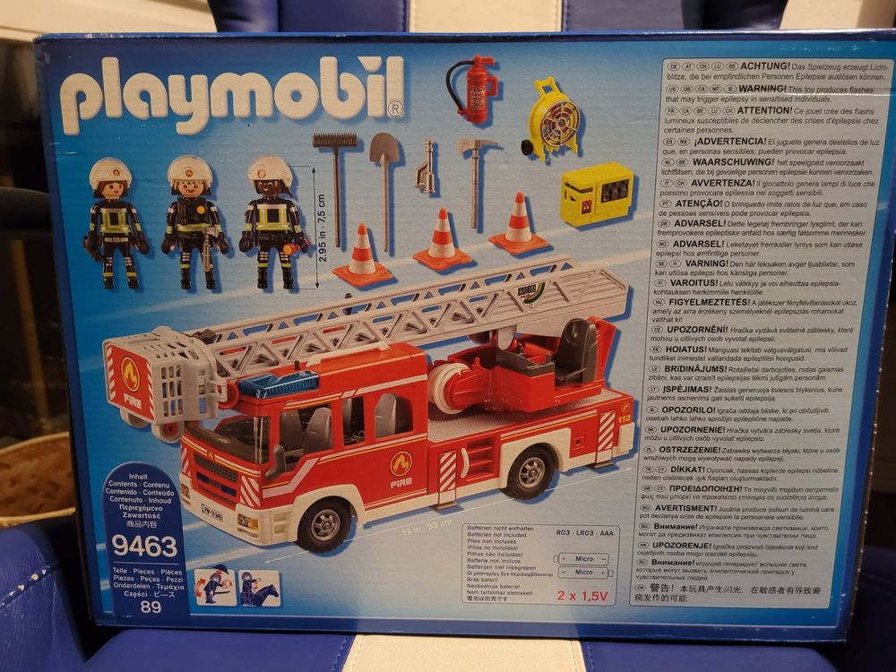 PLAYMOBIL 9463 CITY Action Feuerwehr Leiterfahrzeug Konstruktionsspielzeug 186967041319
