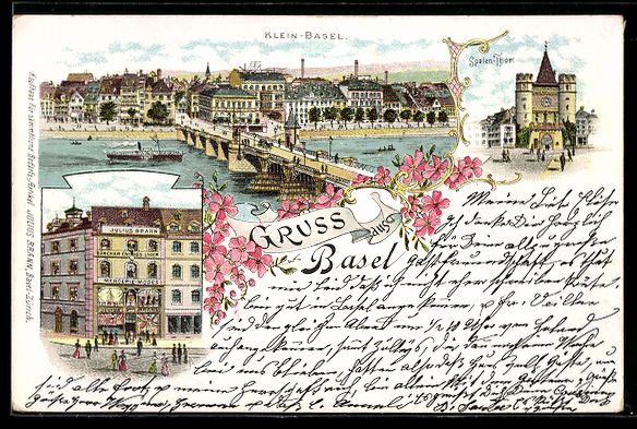 Cartoline postali: Litho Basel, Mercie-Modes von Julius Bra – Usato da Berlin venduto da bartko-reher