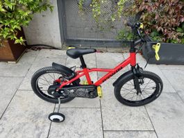 Red B'Twin 16’ Kids Bike