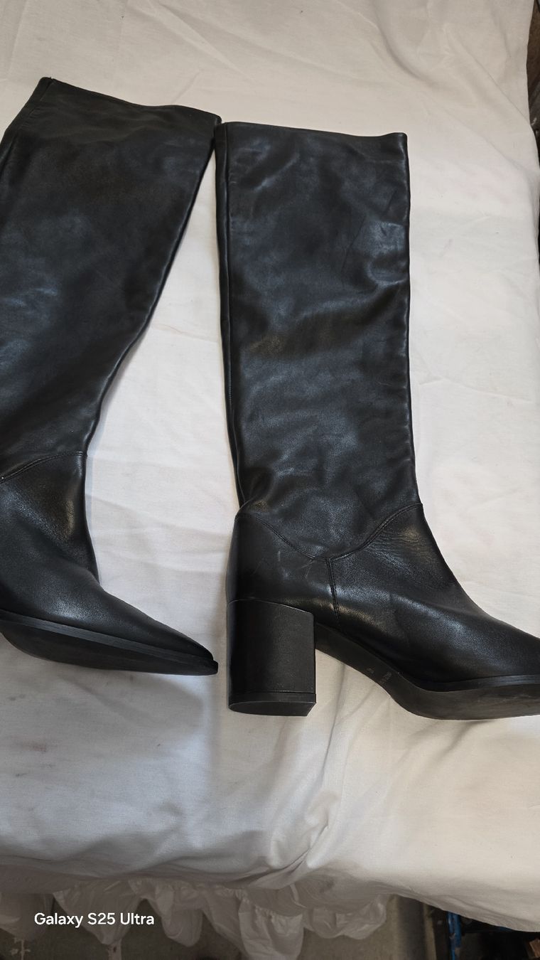 Herrenschuhe: Echtleder Stiefel Schwarz Gr. 40 – – Gebraucht aus Hittnau von Beblue33 2