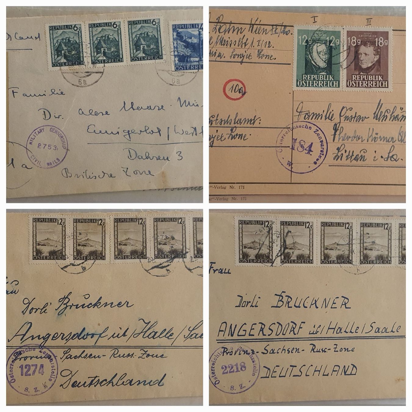 Tutti i francobolli: 150 Zensurbriefe Österreich – Usato da Kreuzlingen venduto da Rschweiz1 4