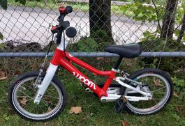 Kinderfahrrad Woom 2 rot 14 Zoll gebrauchter Zustand