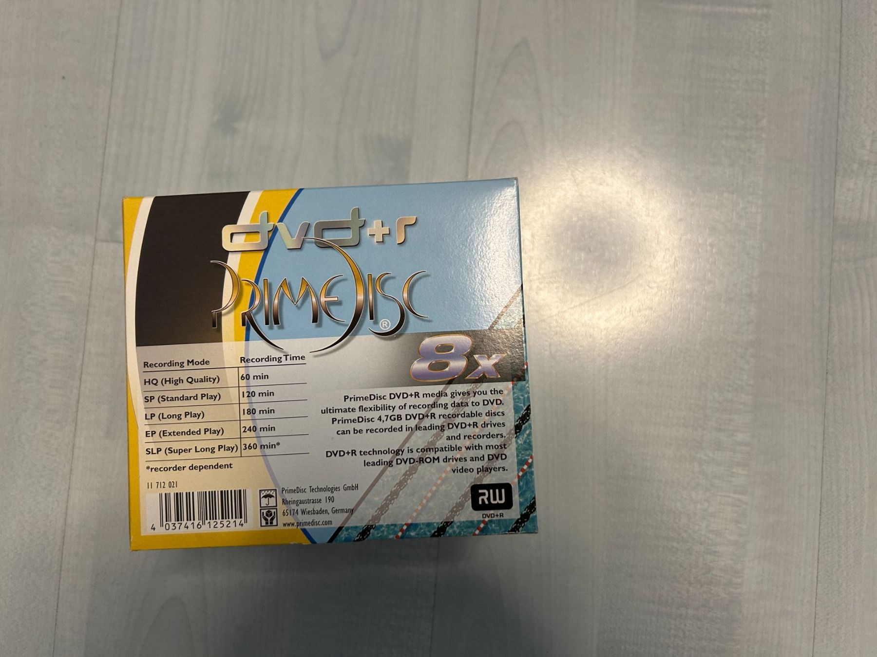 Tutti i DVDs: DVD+R Rohlinge PrimeDisc, 20 Stk. Originalverpackt – Nuovo e nell'imballaggio originale da Root venduto da Mpcshop 2