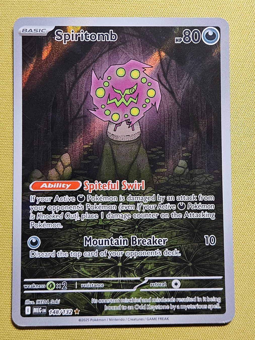 Pokémon Carte collezionabili: MEG Mega Evolution - Spiritomb 148/132 – Usato da Bellinzona venduto da Pokemarco