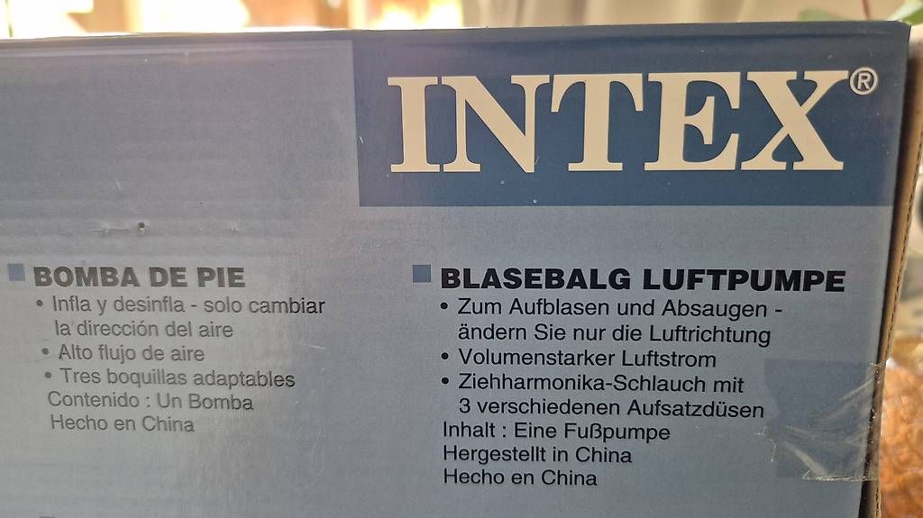 Intex Pompe & Parti di ricambio: Luftpumpe, Blasebalg – Usato da Adelboden venduto da afkcamper 2