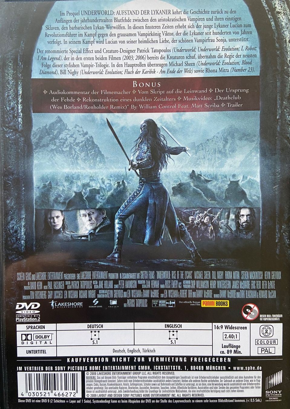 Tutti i DVDs: Underworld - Aufstand der Lykaner – Usato da Widnau venduto da ama_7xzk 1