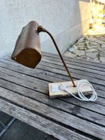 Originelle Tischlampe Holz Metall gebraucht