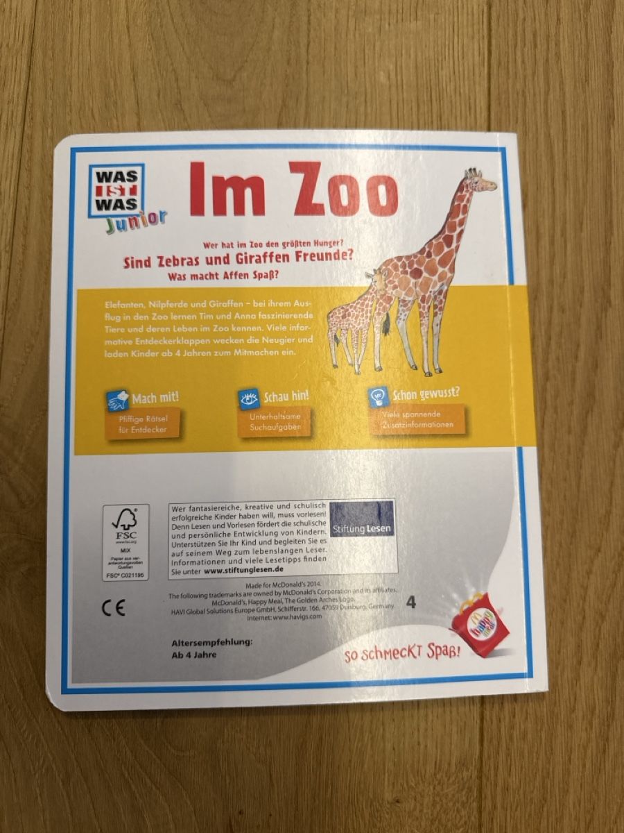 Libri: Buch Was Ist Was Junior - Im Zoo – Nuovo (secondo la descrizione) da Raron venduto da cathy123 2