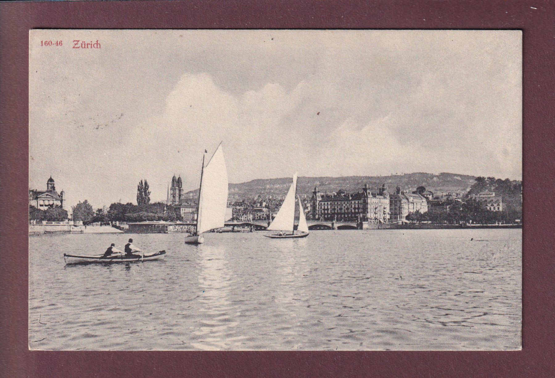 Cartoline postali: ZÜRICH vom See - 1912 – Usato da Pully venduto da nicecards