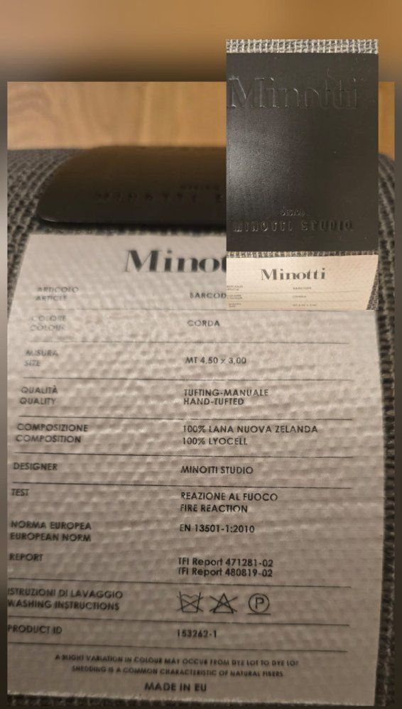 Minotti Tappeti: Minotti Dibbets Barcode Teppich 450 × 300 cm NP CHF 9'425 – Usato da Hinwil venduto da ZSHAG 4