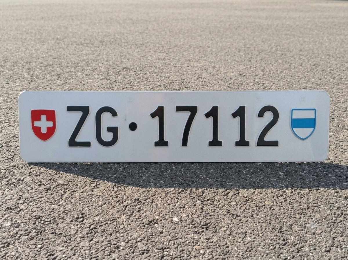 Schilder: Auto-Nummernschild ZG 17112 – Gebraucht aus Adligenswil von sto_56jw