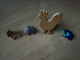 Holzspiel 8: 4 Holztiere (einzeln kaufbar)