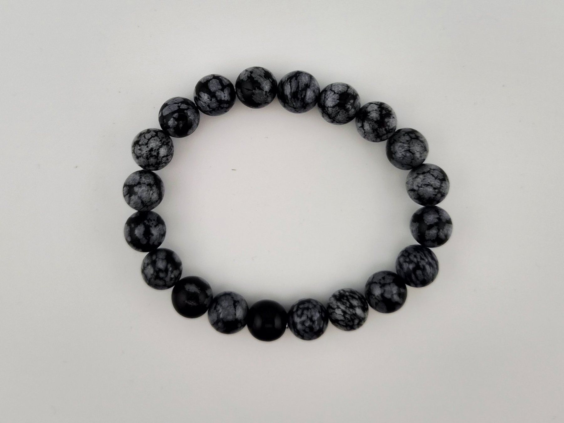 Bracelets: Obsidian-Armband Snowflakes-Obsidian Heilsteine/Natursteine – Neuf avec emballage d'origine à Thalwil par seasons 2