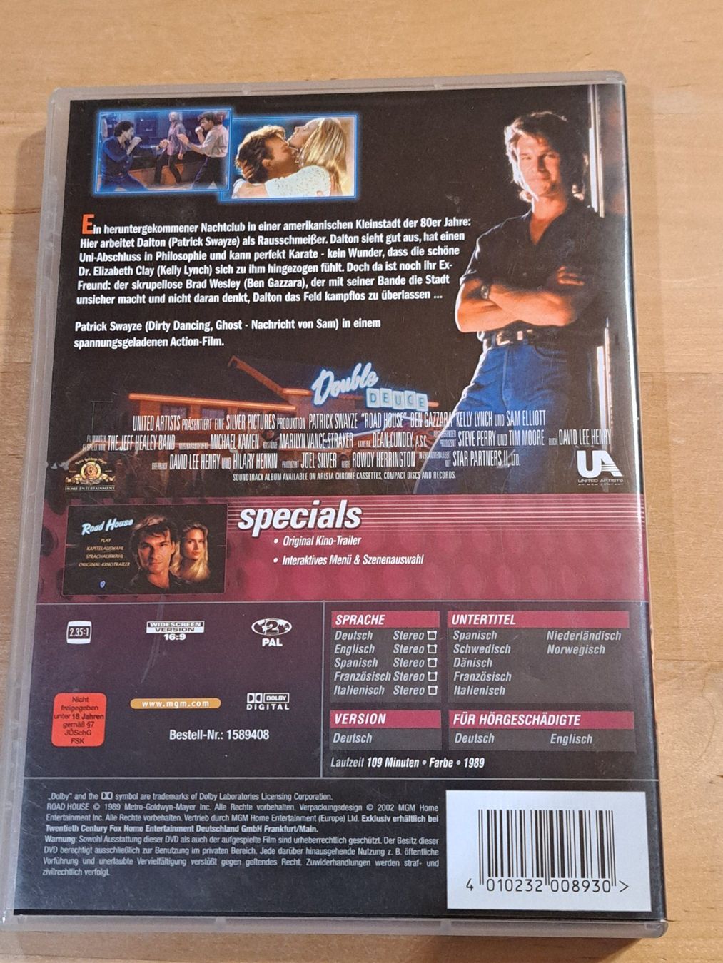 Tutti i DVDs: DVD Road House mit Patrick Swayze, UNCUT – Usato da Unterseen venduto da Kanica 1