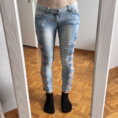 Jeans Skinny Simply Chic Gr. S/36, hellblau speziell