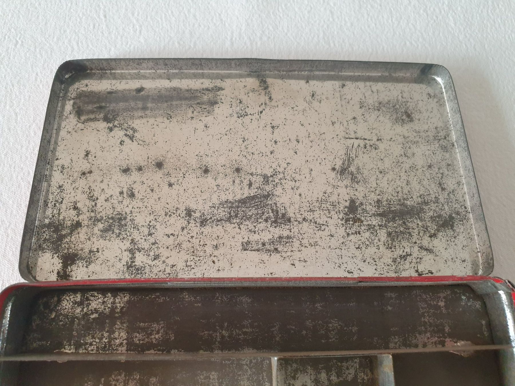 Barattoli: Vintage Blechdose STOP Universal Dübel D.R. Patent alt – Usato da Mörschwil venduto da spirspi 8