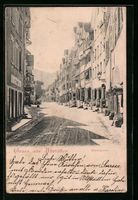 Altstätten, Strasse Marktgasse mit Gesc