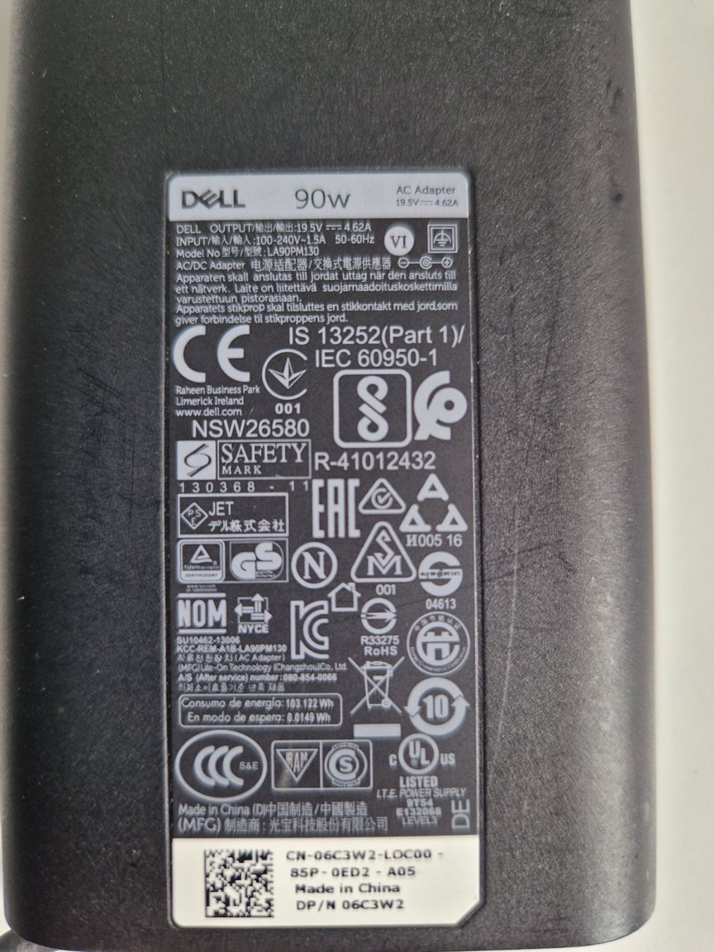Dell Unità & Adattatore: Original-Netzteil zu Dell-Laptop – Usato da Uster venduto da Andreas7 2