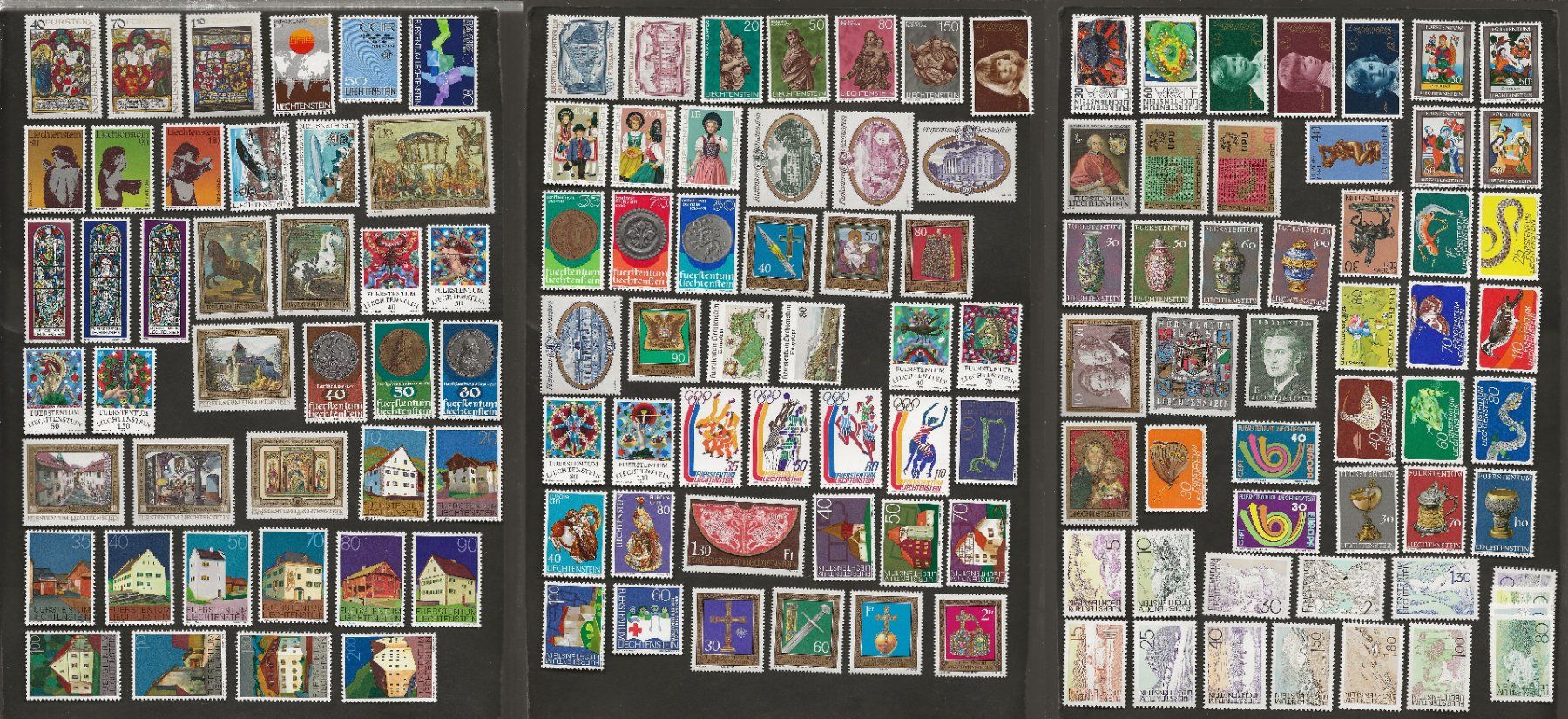 Tutti i francobolli: 134 Marken Liechtenstein postfrisch – Usato da Au ZH venduto da xelagreb01