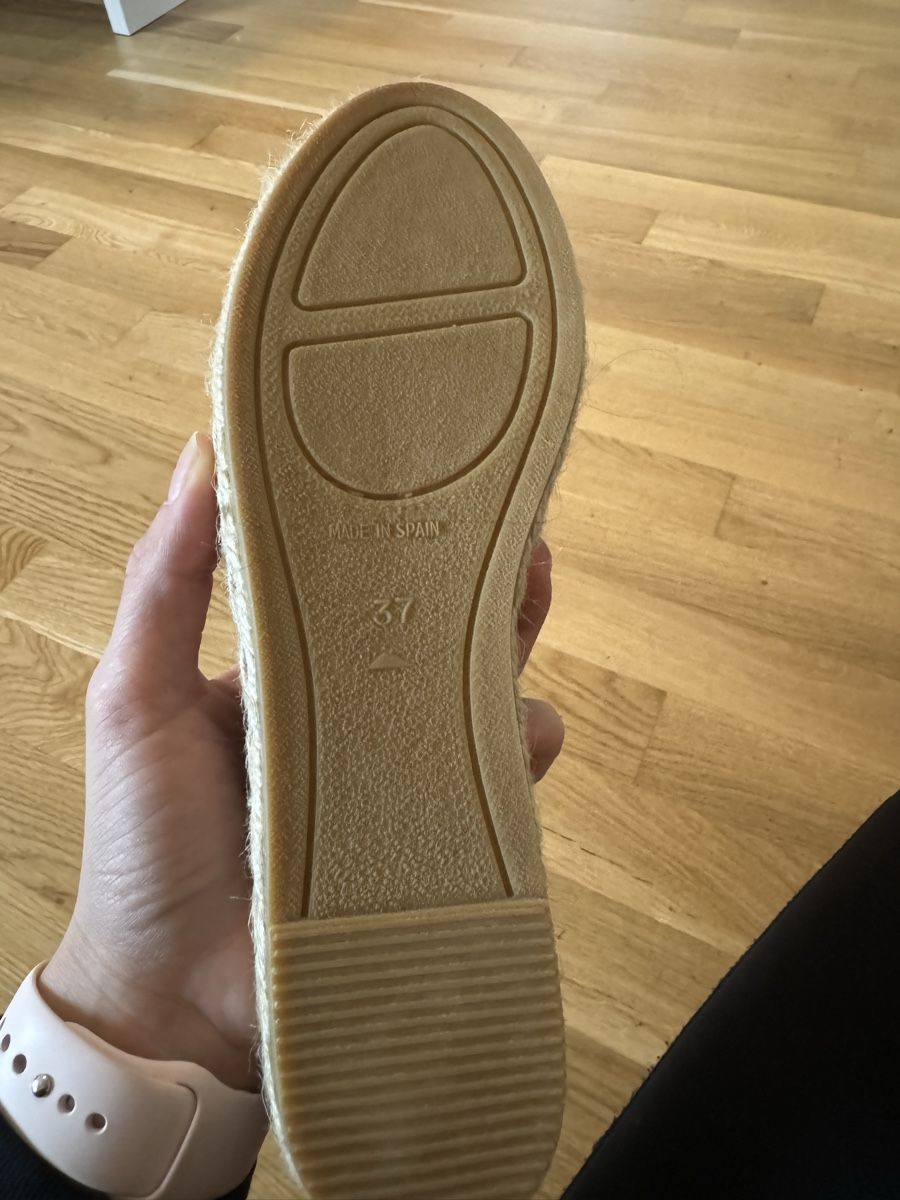 Scarpe da donna: Glitzer Espadrilles silber/beige Gr. 37 – Nuovo (secondo la descrizione) da Weisslingen venduto da lar_r9qr 1