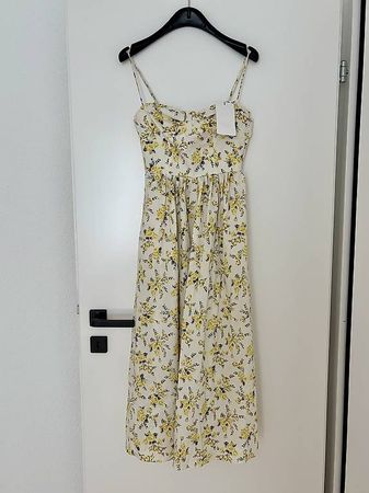 Zara Sommerkleid Kleid lang butter yellow