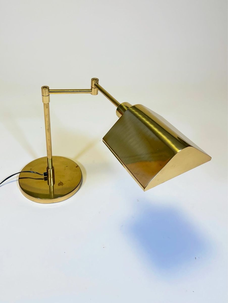 Lampes: Schreibtischlampe Messing, 1970 – D'occasion à St. Gallen par fundstaette 3
