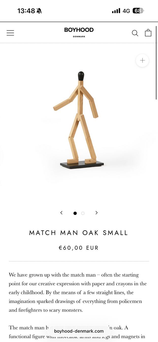 Statuette: Boyhood - Holz Match Man Small -  NP 69,- – Nuovo e nell'imballaggio originale da Meilen venduto da tresor009 2