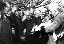 Pressefoto -  Altreu SO, 1. Storchenväter-Treffen, 1983