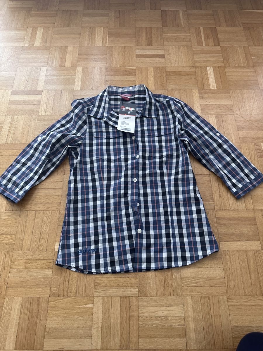 Sherpa Blusen: Sherpa Padmini Damen Bluse 3/4, blue, S – Neu und originalverpackt aus Neuchatel von feta_ze