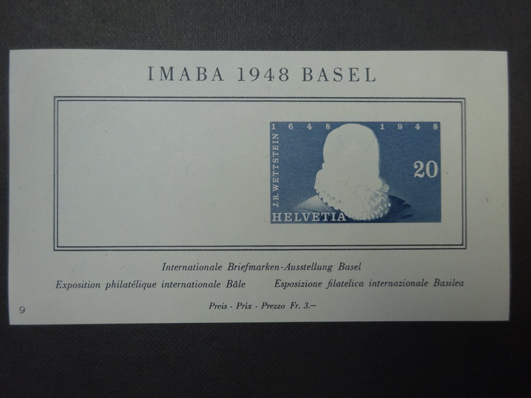 Tutti i francobolli: 1948 W31.W Werdegang  Block postfrisch** – Usato da Appenzell-Steinegg venduto da adi1975