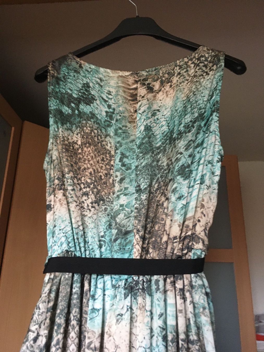 Vestiti: Robe soirée Dune by Dune satin python turquoise brun beige S – Nuovo (secondo la descrizione) da Genève venduto da Libellule477 5