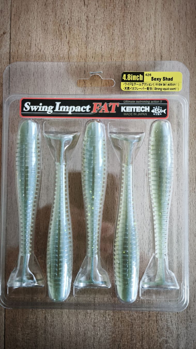 Keitech Esche: Keitech Swing Impact 4.8' Sexy Shad – Nuovo e nell'imballaggio originale da Sarnen venduto da sebalant