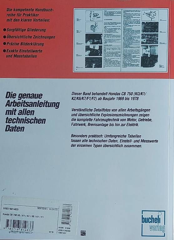 Bücher: Honda CB 750 – Gebraucht aus Bühler von aemiseggerl 1
