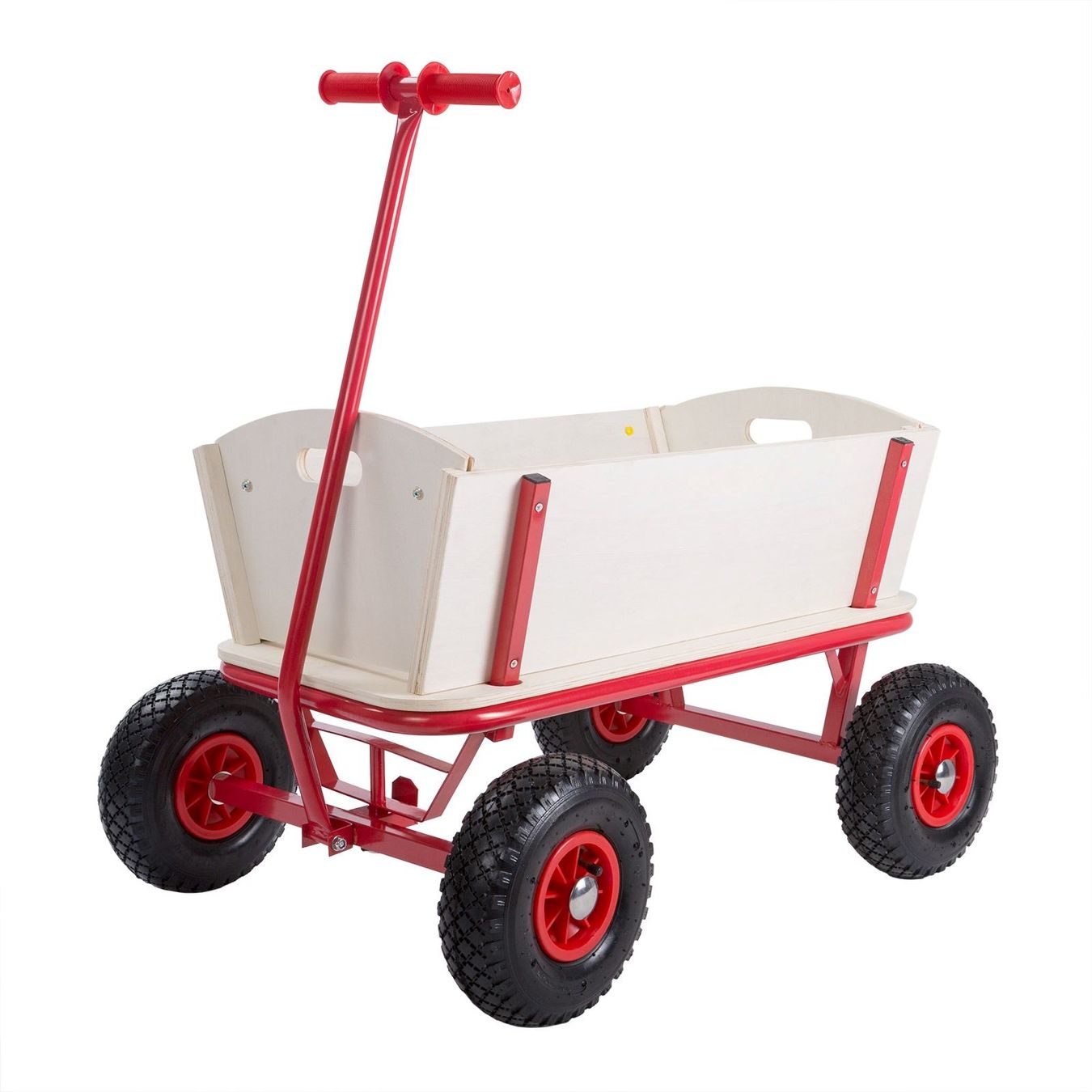 Fahrzeuge für Kinder: Bollerwagen aus Holz mit Schutzdach – Neu und originalverpackt aus Winterthur von aredo 4