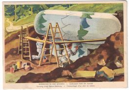 Grenzbesetzung 39/40, Tarnung Beton-Stellung, gelaufen 1943