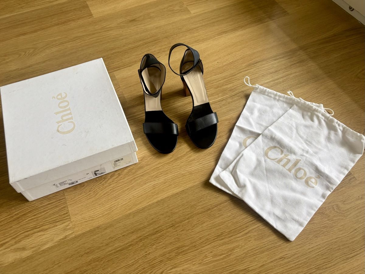 Chloé Scarpe da donna: Chloé Leder Sandalen Heels – Nuovo (secondo la descrizione) da Baden venduto da Tiffany6878 1