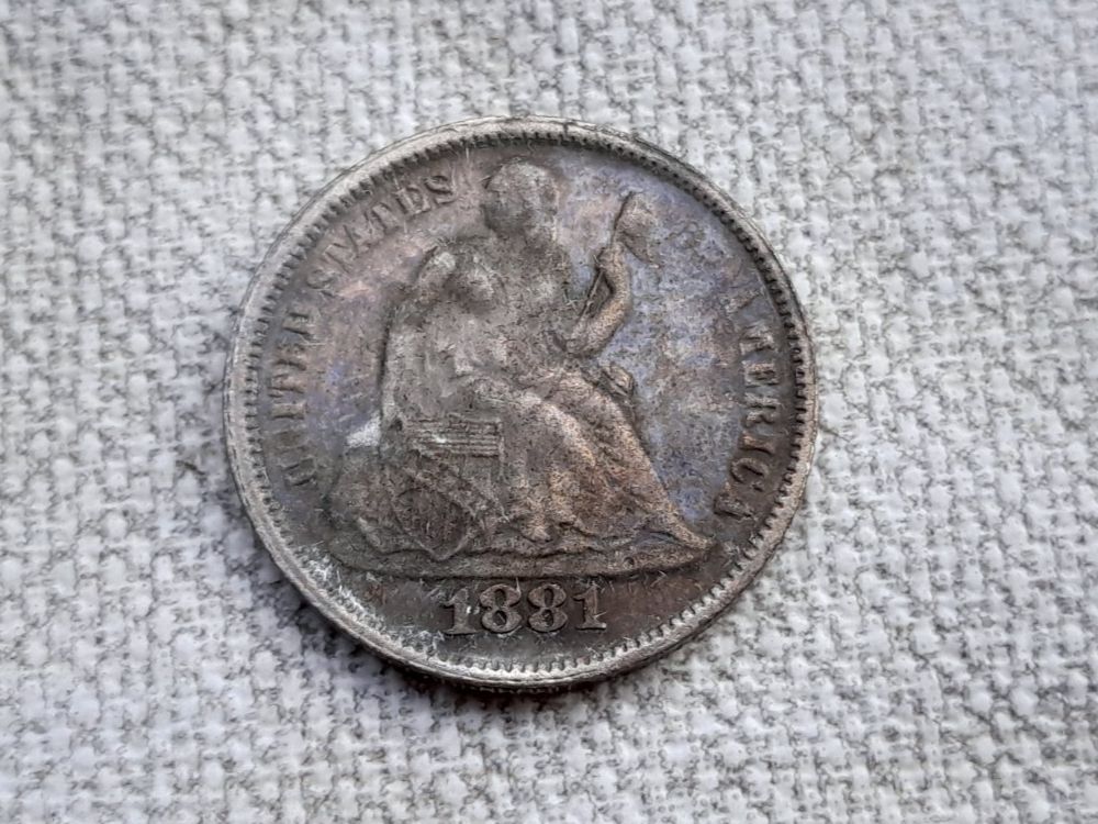 Tutti le monete: 1 Dime 1881, USA – Usato da Aarau venduto da Reto_BA_01